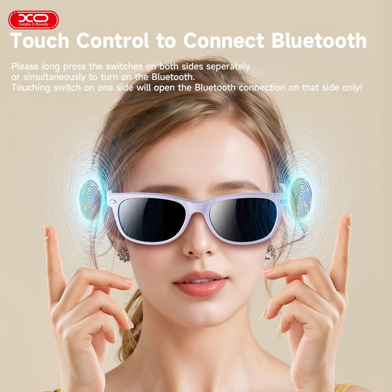 【Christmas Gift /Black Friday】Woman Gift Fashion Smart Glasses，Newly Upgraded Stereo Sound to Listen to Music,Wireless Headphone Smart Glasses,Earphones and Glasses Two in One New Listening Experiences,Athletic/Outdoor UV Protection and Voice Control