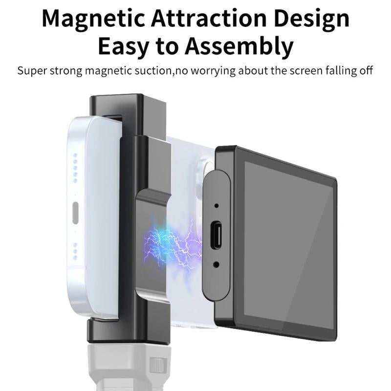 Selfie/Vlog Mirror Screen Monitor - Mobile Phone Accessory - Magnetic Attachment