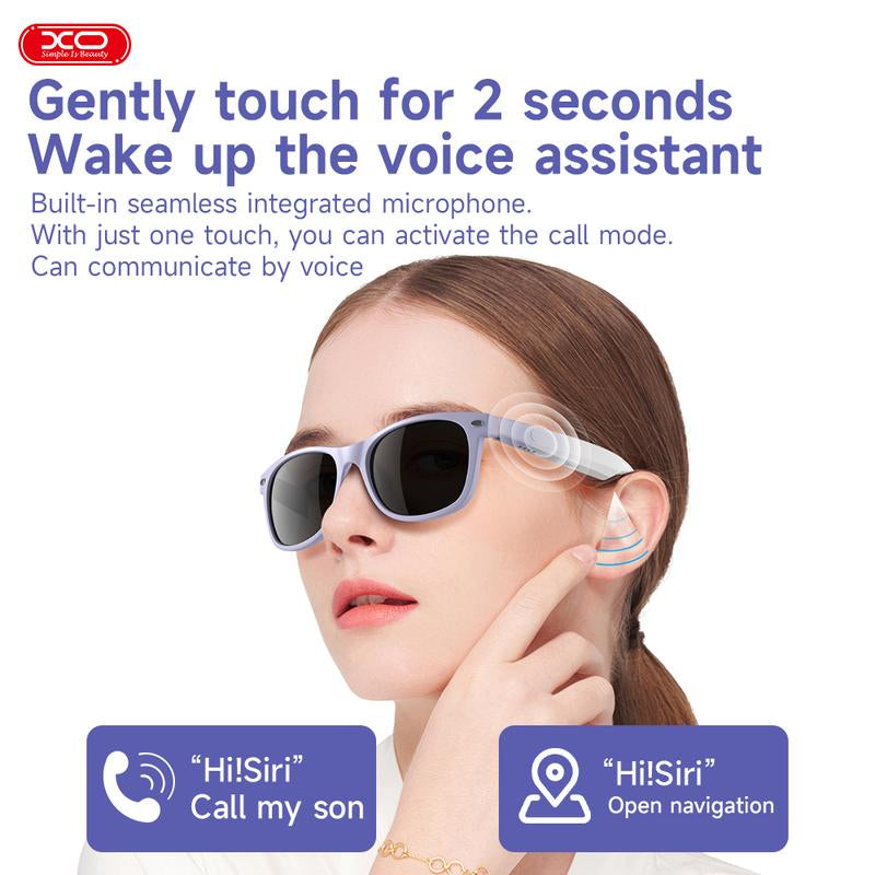【Christmas Gift /Black Friday】Woman Gift Fashion Smart Glasses，Newly Upgraded Stereo Sound to Listen to Music,Wireless Headphone Smart Glasses,Earphones and Glasses Two in One New Listening Experiences,Athletic/Outdoor UV Protection and Voice Control
