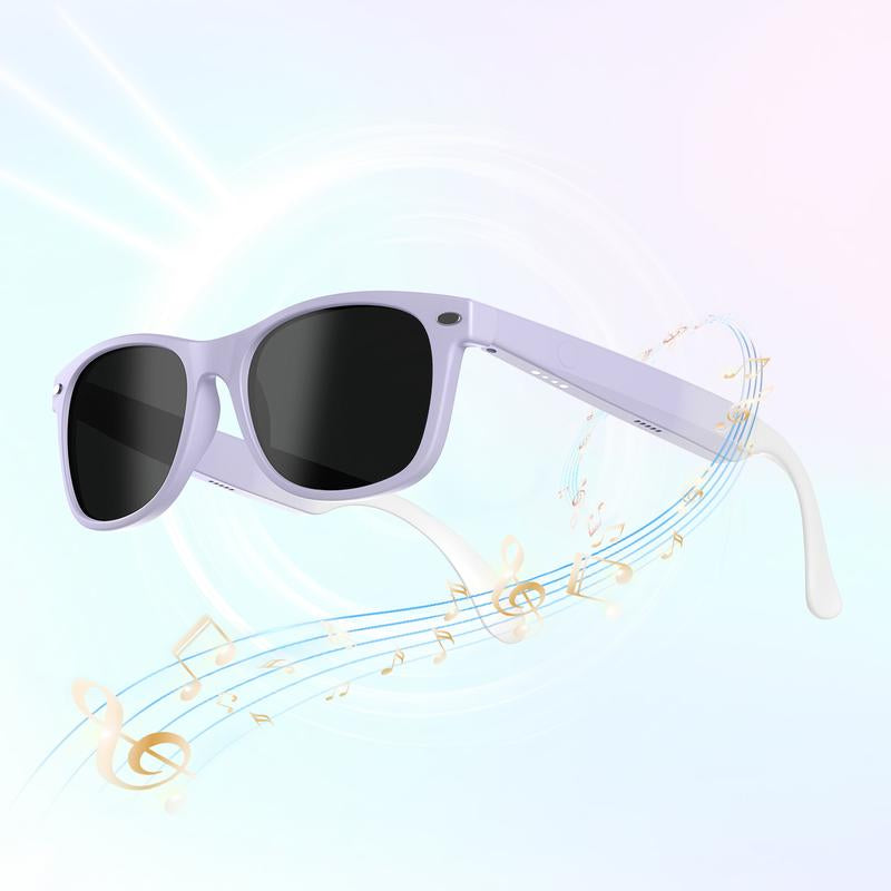 【Christmas Gift /Black Friday】Woman Gift Fashion Smart Glasses，Newly Upgraded Stereo Sound to Listen to Music,Wireless Headphone Smart Glasses,Earphones and Glasses Two in One New Listening Experiences,Athletic/Outdoor UV Protection and Voice Control