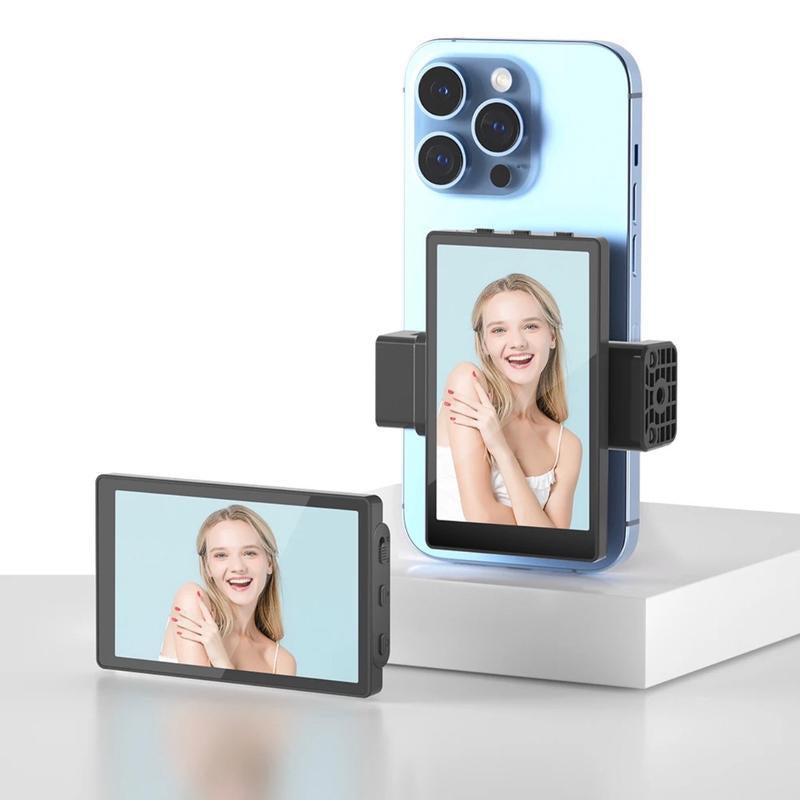 Selfie/Vlog Mirror Screen Monitor - Mobile Phone Accessory - Magnetic Attachment
