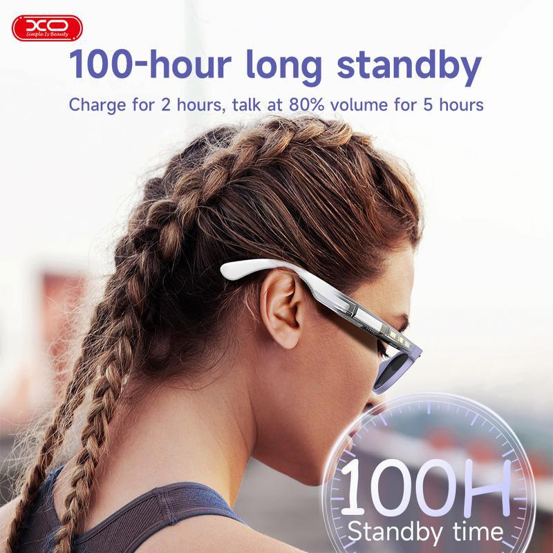 【Christmas Gift /Black Friday】Woman Gift Fashion Smart Glasses，Newly Upgraded Stereo Sound to Listen to Music,Wireless Headphone Smart Glasses,Earphones and Glasses Two in One New Listening Experiences,Athletic/Outdoor UV Protection and Voice Control