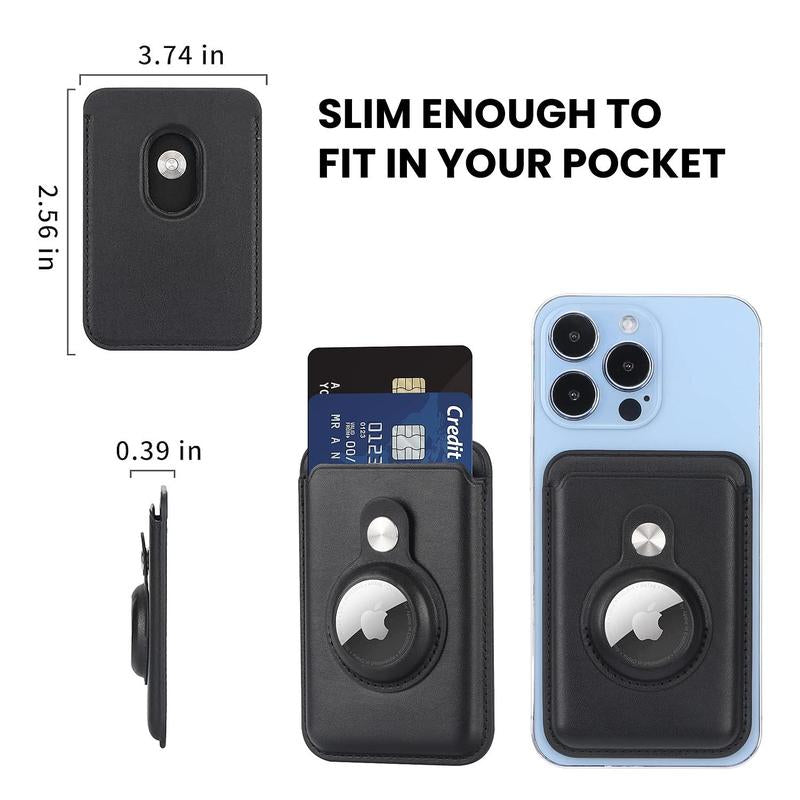 Magnetic Card Wallet with Built-In Airtag Pocket – Secure, Trackable Holder for Phone